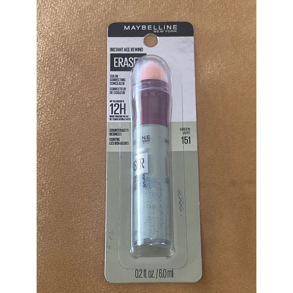 Maybelline Instant Age Rewind Eraser Color‎ Correcting Concealer Green 151 0.2oz